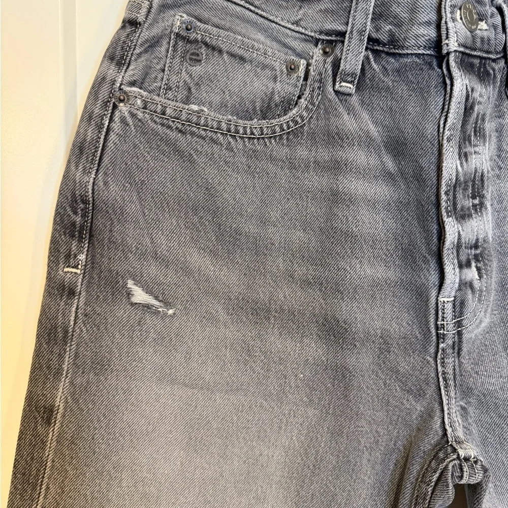 ETICA Brandy Long Denim Shorts Women’s Gray Quartzsite Organic Cotton Bermuda